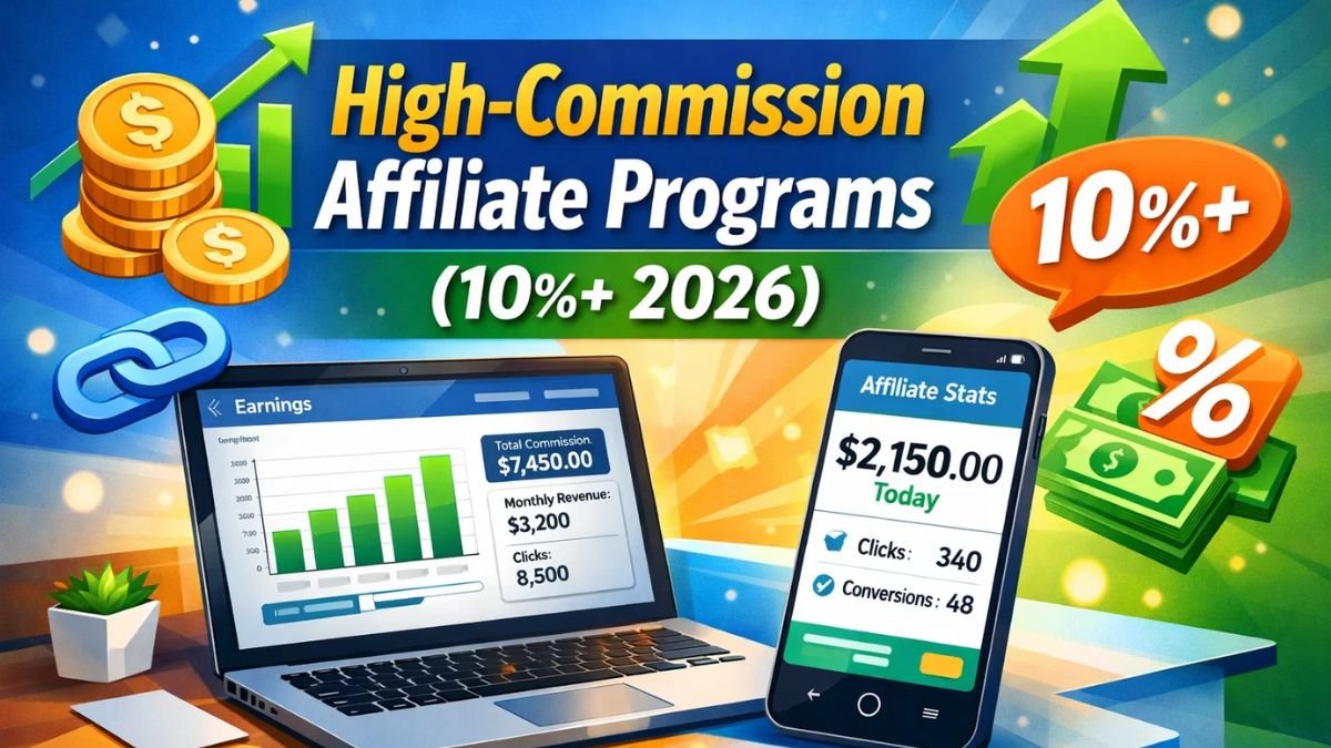 Best High-Commission Affiliate Programs (10%+ Commission)