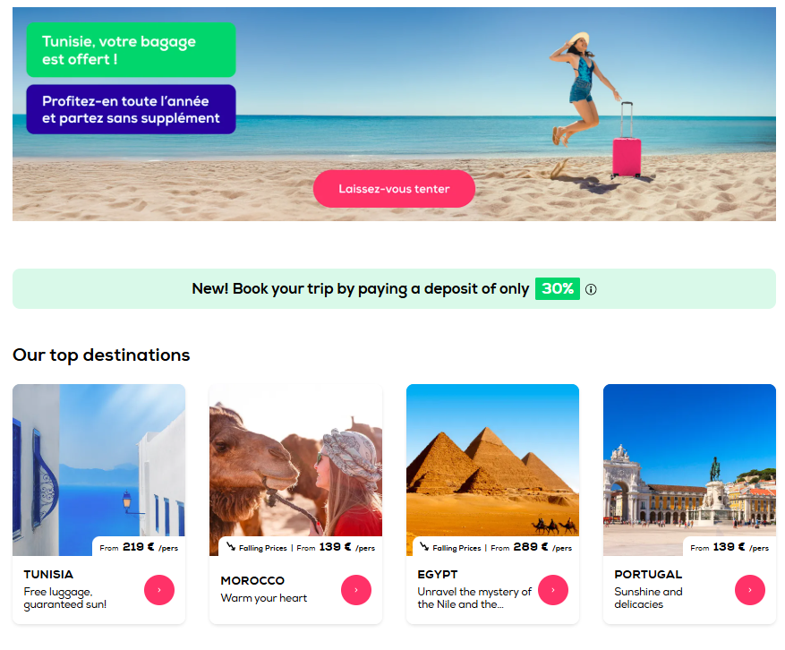 Transavia France Top Destinations