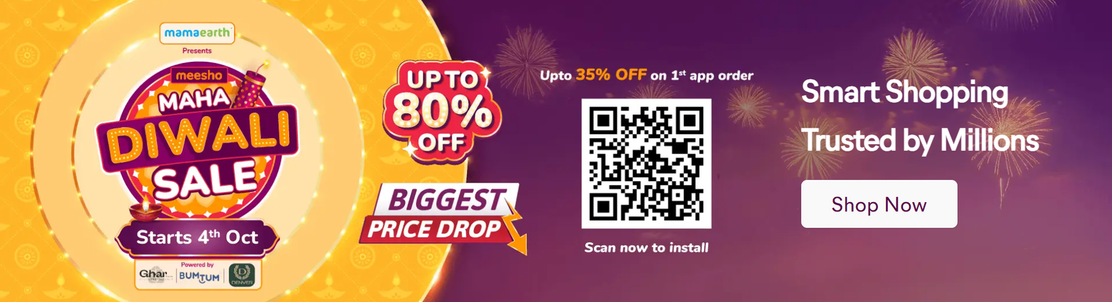 meesho diwali banner