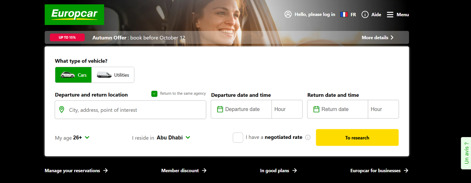 europcar diwali banner