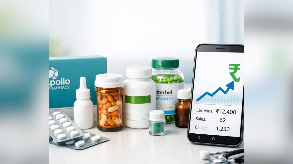Apollo Pharmacy Affiliate Program 2026 – Earn ₹200 Per Sale