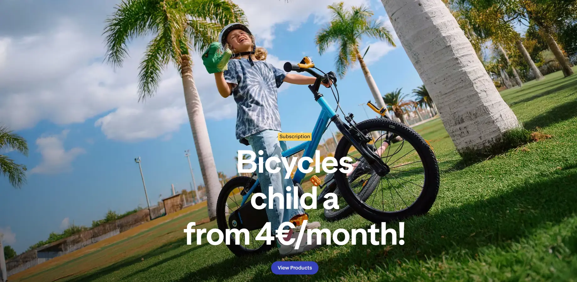 Decathlon child bicycle rental