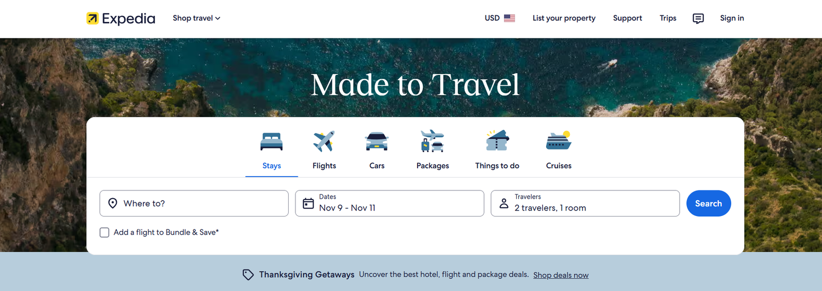 expedia deals