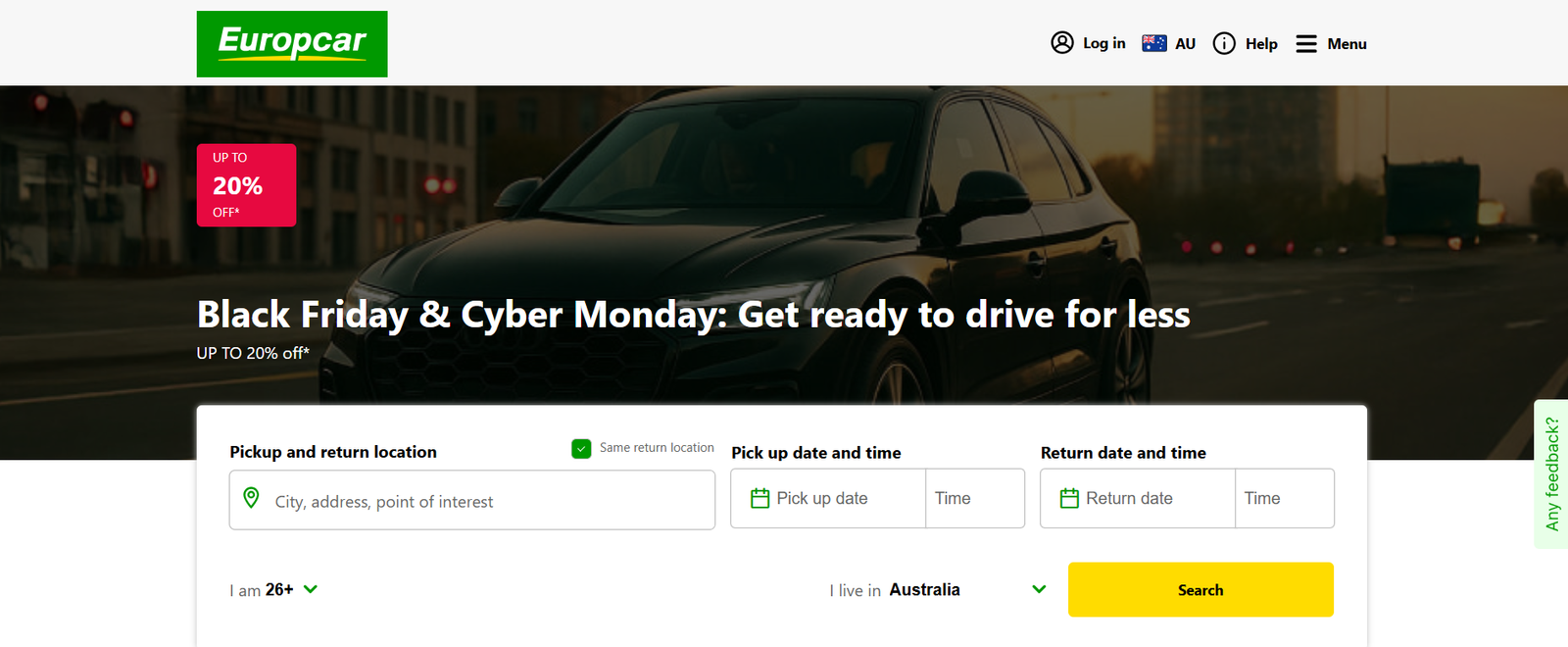 Europcar Black Friday Deals