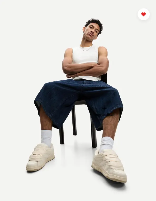 Bershka Multi-Layered Skate Sneakers 40% OFF