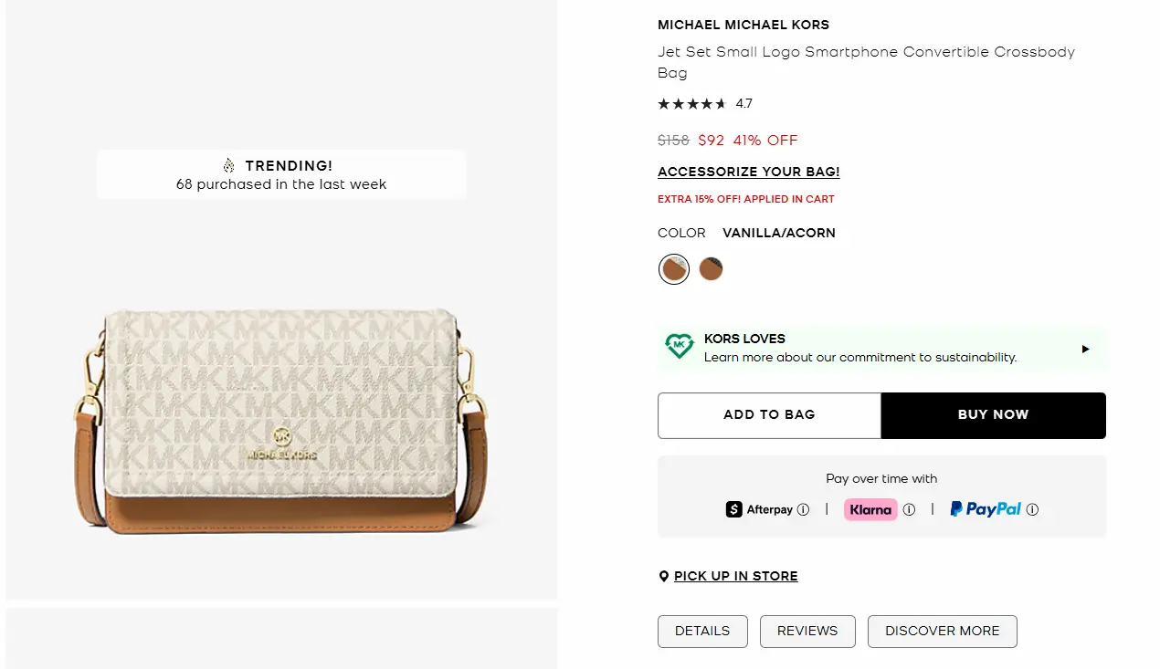 Michael Kors Crossbody Bag Deal