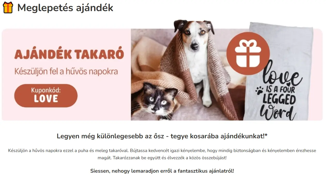 Zooplus Hungary Free Blanket Gift