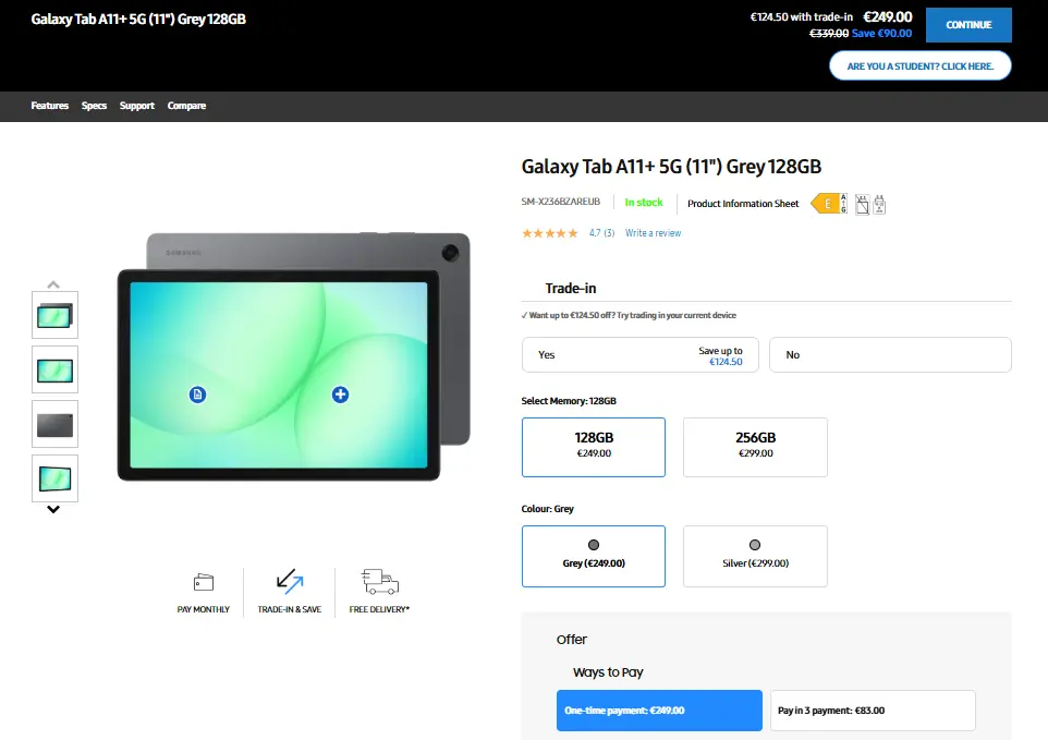 samsung tab