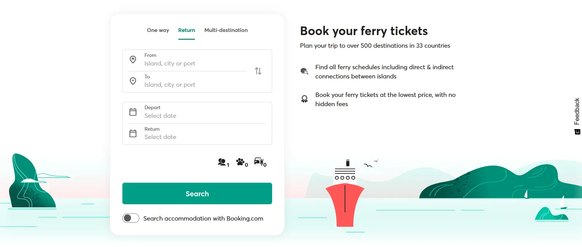 Ferryhopper ferry ticket booking deals