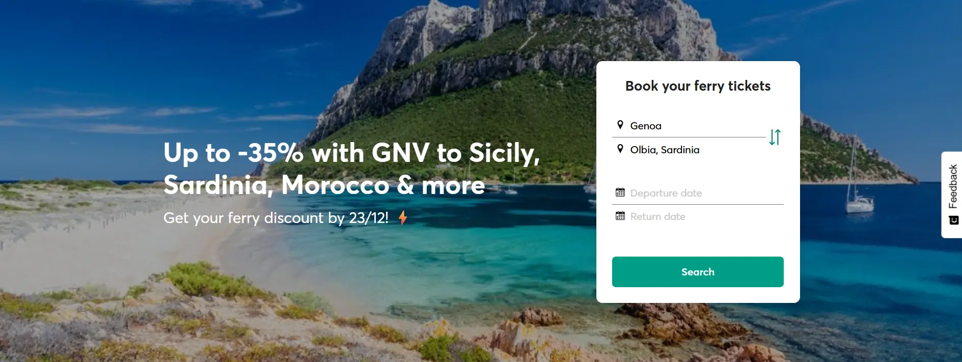 GNV Ferry Discount Routes