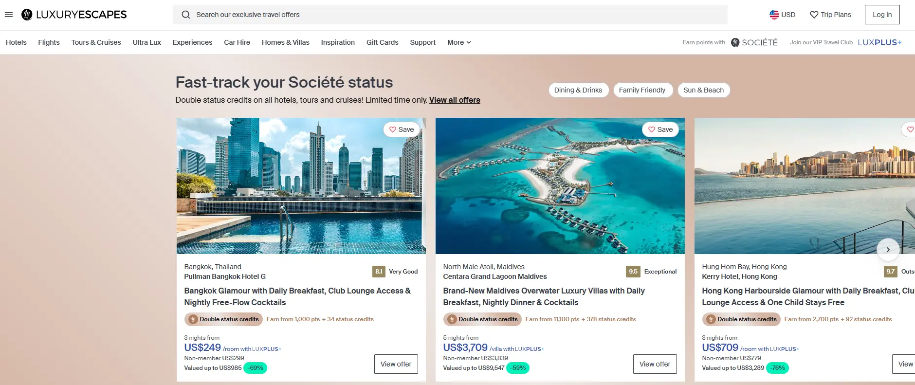 luxuryescapes deals