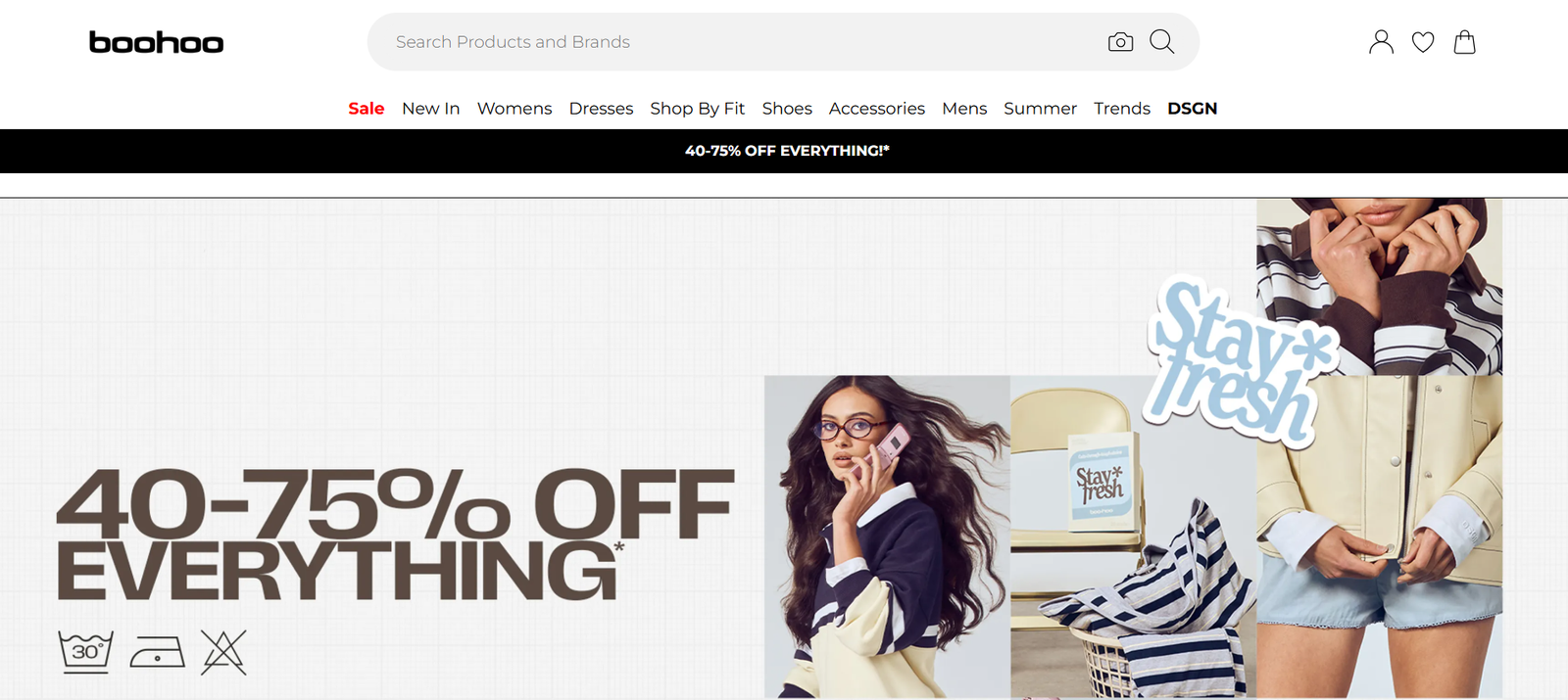 Boohoo AU Fashion Sale Up to 75% OFF