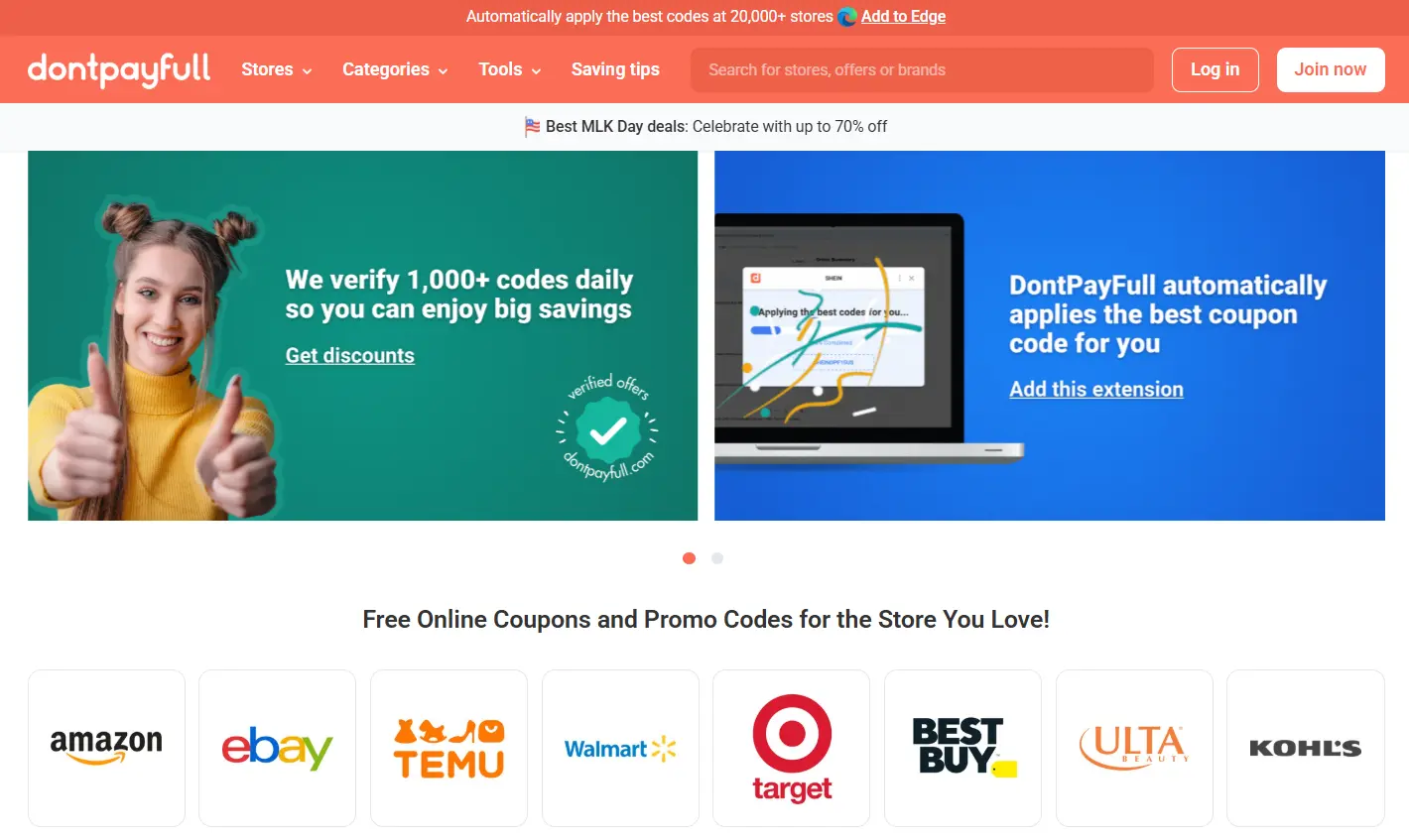 Top 5 coupon sites