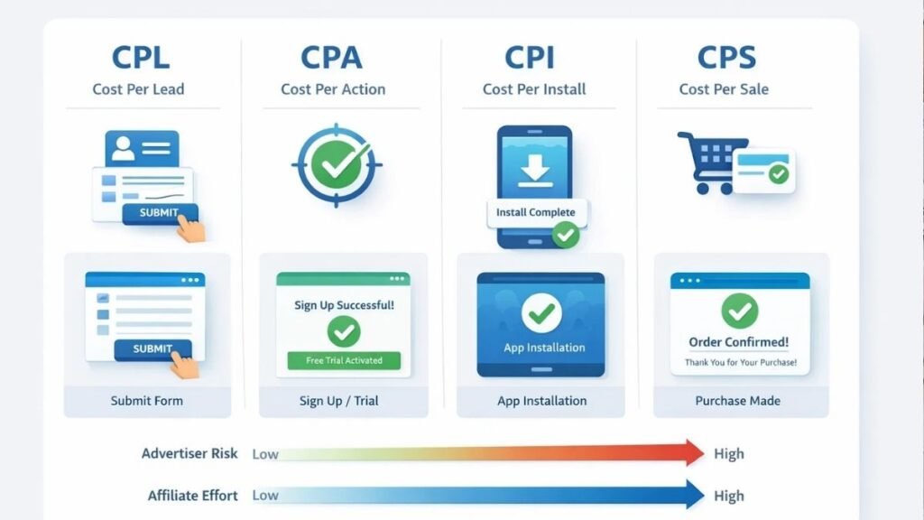Graph comparing CPL vs CPA vs CPI vs CPS