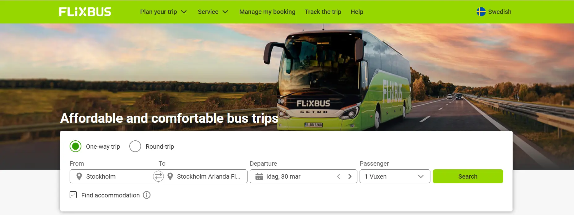 FlixBus Sweden