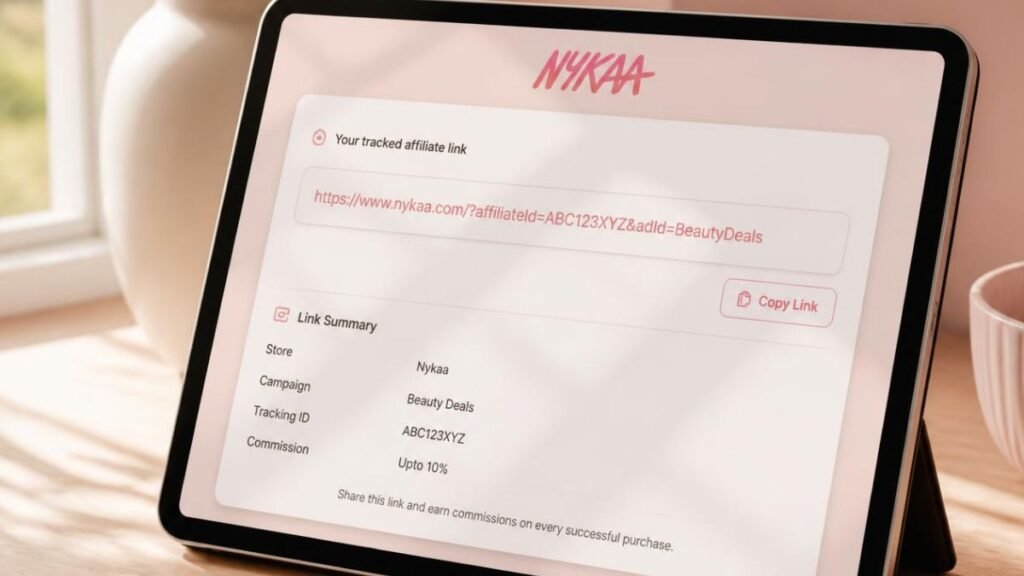 How the Nykaa Affiliate Program Works
